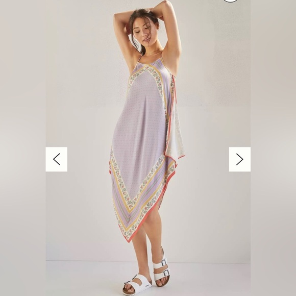 Tiny By Anthropologie Lavender Asymmetric Handkerchief Dress size S - Picture 1 of 10